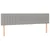 Vidaxl Box spring postelja z vzmetnico LED sv. siva 120x190 cm blago