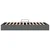 Krevet s od storage s uzglavljem Tamno siva 90 x 190 cm tkanina