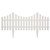 Bijela pregrada za travnjak 17 kom / 10 m