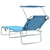Ležaljka 2 pcs Svijetloplava 58 x 188 x 77cm Poliester