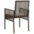 Vidaxl Vrtni Stol z blazino 2 szt. Rjava 55 x 53 x 85 cm poli ratan