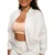 BeastPink Women‘s Bliss Zip-Up Sweatshirt Grey