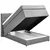 Carryhome POSTELJA BOXSPRING 100 cm x 200 cm , tekstil siva