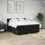 Vidaxl Box spring postelja z vzmetnico črna 180x200 cm blago