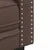 vidaXL Kavč trosed Chesterfield rjava umetno usnje