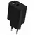 GEMBIRD USB Punjač TA-UC-2AC12-01-BK, USB A, USB C, 2.4 A, Crni