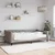 Vidaxl Dnevna postelja z vzmetnico taupe 100x200 cm blago