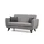 Atelier del Sofa Dvosed na razvlačenje Zaden 153x86x77cm Svetlosivi