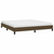 vidaXL Posteljni okvir temno rjav 160x200 cm blago