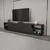 Hanah Home Rhodes TV polica, TamnoSiva