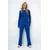 Trend Alacati Stili Ženski komplet bluza i pantalone Alc-X14112, Tamnoplavi