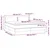 Vidaxl Box spring postelja z vzmetnico krem 180x200 cm blago