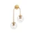 Opviq Jewel 10580 Zidna lampa, Zlatna