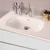 HANAH HOME Kupatilski ormarić sa umivaonikom i ogledalom (2 komada) Simple 60 White