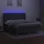 vidaXL Box spring postelja z vzmetnico LED temno siva 160x200 cm blago