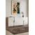 Hanah Home komoda Evva 150, 125 cm, hrast Sapphire / bela / srebrna