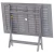 Vrtni blagovaonski set od 5 dijelova (150-200) x 100 cm, masivno drvo akacije, sive boje
