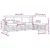 Set vanjskih sofa 5 pcs Bijela i bež 249 x 122,5 x 73 cm