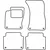 Textile car mats Audi A8 2002-2010