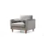 Atelier del Sofa Fotelja Rome 105x85x90cm, Svetlosiva