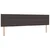 Vidaxl LED Box Spring Postelja Temno rjava 200 x 200 cm blago
