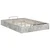 Vidaxl Ottomanska postelja Beton Siva 135 x 190 cm Konstruirano leseno