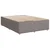 vidaXL Box spring postelja z vzmetnico taupe 140x190 cm blago