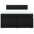 Vidaxl Box spring posteljni z vzmetnico črn 140x190 cm blago