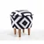Atelier del Sofa Tabure 42cm Crno-Belo