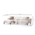 Atelier del Sofa Ugaona garnitura Hamlet 95x43x230cm Bež
