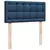 vidaXL Box spring postelja z vzmetnico modra 90x200 cm blago