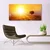 tulup.si Slika na steklu Sunset meadow ptice 140x70 cm 2 obešalnika