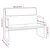 Vidaxl Klop temno siva 100x64x80 cm blago