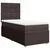 vidaXL vidaXL Box spring postelja z vzmetnico temno rjava 80x200 cm blago, (21310326)