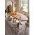 Hanah Home Nogari za sto Ahtapot, 150x71x78 cm, Zlatne boje