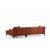 ATELIER DEL SOFA Ugaona garnitura Petra R Corner Orange