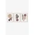 Wallity slika 3Dartsoho67, 3 dijela, 33 x 48 cm