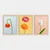 Wallity Set uramljenih slika 3NTC_41955467, 3 Dela