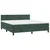 Krevet box spring s madracem LED tamnozeleni 180x200 cm baršun