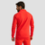 GymBeam Muška dukserica Zip Up Limitless Hot Red