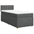 Vidaxl Box spring postelja z vzmetnico temno siva 80x200 cm blago