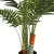Vidaxl Umetna palma s 3 debli zelena 120 cm PP
