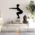 Wallity Zidna dekoracija Yoga 27, 54 x 55 cm, Crna