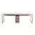 Hanah Home Dupli stilski radni sto Travertine, 240 cm, Boja zlata