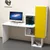 Hanah home Radni sto 145x74,8x45cm Belo-Žuti