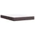 Vidaxl Box spring postelja z vzmetnico temno rjava 140x200 cm blago