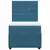 vidaXL vidaXL Box spring postelja z vzmetnico modra 90x190 cm žamet, (21307253)