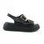 Mona Shoes Ženske sandale, Soft uložak, Kožne, Crne