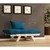 Hanah Home Baštenska sofa sa jednim sedištem i jastukom, Naturalna i plava