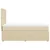 Vidaxl Box spring postelja z vzmetnico krem 80x200 cm blago